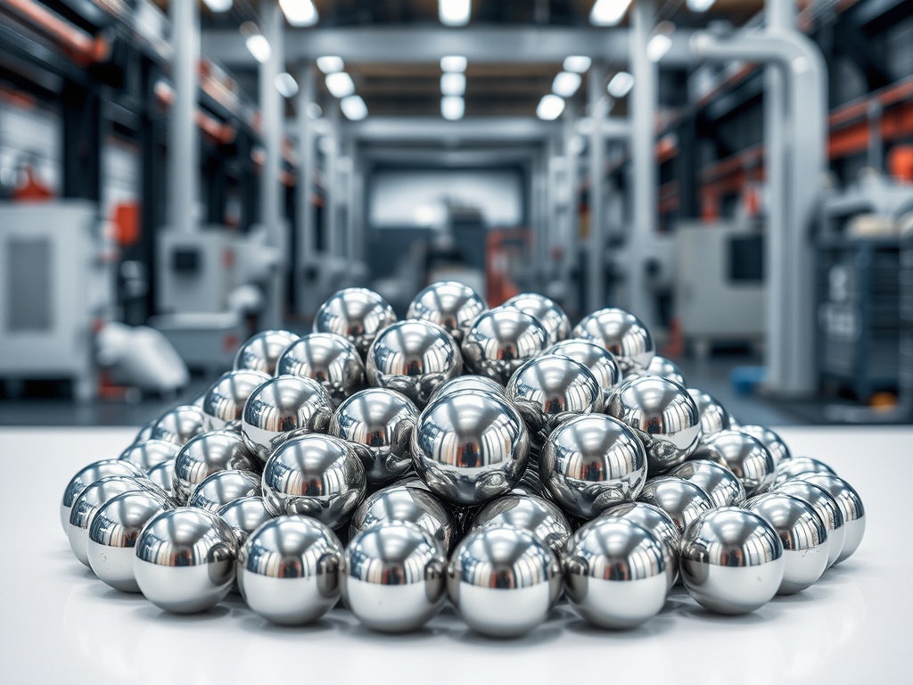 Premium steel ball bearings showcase